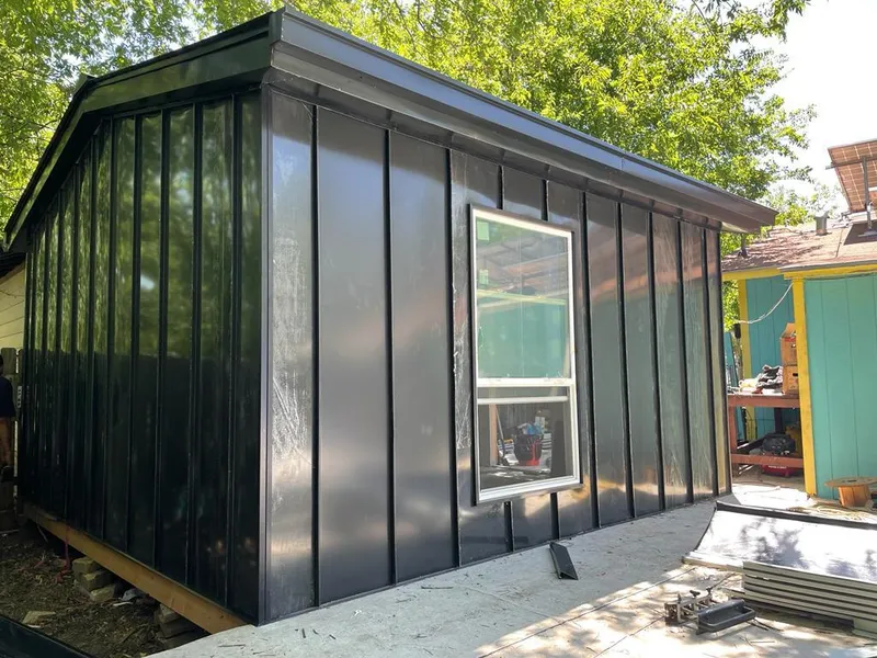 Black standing seam metal wall panels for Metal Roof Installation in Merchantville